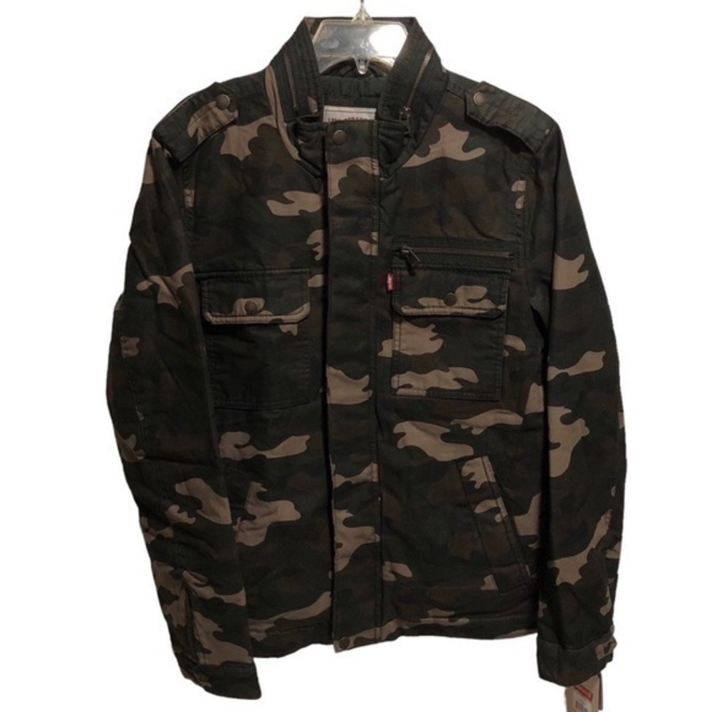 Levi’s Washed Cotton Camo Military Jacket